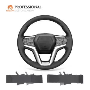 MEWANT Custom Suede Real Leather Steering Wheel Cover for Isuzu D-MAX 2021-2022 - Picture 1 of 11
