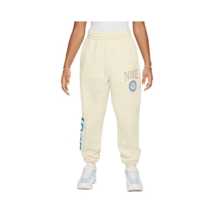 Nike Sportswear Club Fleece Girls' Loose Pants (Coconut Milk/College Grey) - Picture 1 of 1