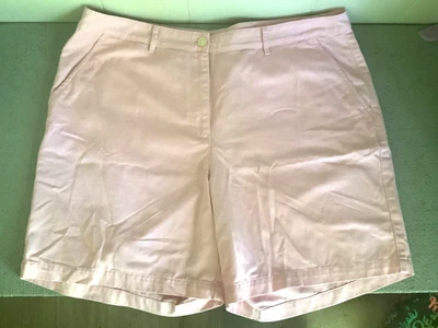 Pantalones Cortos Lauren Ralph Lauren Rosa Bermudas Para Mujer 18W Golf Chino Frente Plano Preppy Foto 1 de 4