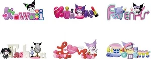 Kuromi Words Collection Figure All Types Re-Ment - Picture 1 of 7