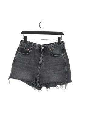 Topshop Women's Shorts UK 12 Grey Cotton with Polyester Mom - Image 1 of 4
