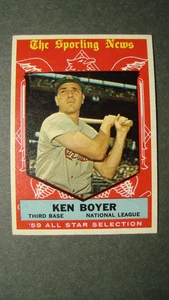 1959 Topps Sporting News All Star Selection Ken Boyer #557 (EX+) - Picture 1 of 2
