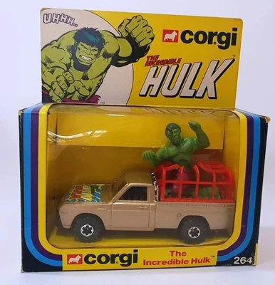 Original Corgi #264 The Incredible Hulk 1978 Hecho en Gran Bretaña Completo en Caja Foto 1 de 4