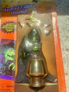 1990er Vintage Toy State Halloween Spuk sprechende blinkende Türklingel Neu im Karton - Bild 1 von 15