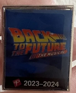 OFFICIAL BACK TO THE FUTURE MUSICAL PROMO ENAMEL LAPEL PIN BROADWAY TOUR SHOW - Picture 1 of 3