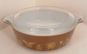 Pyrex 1 pt. American Heritage Eagle casserole dish lid - Picture 1 of 1