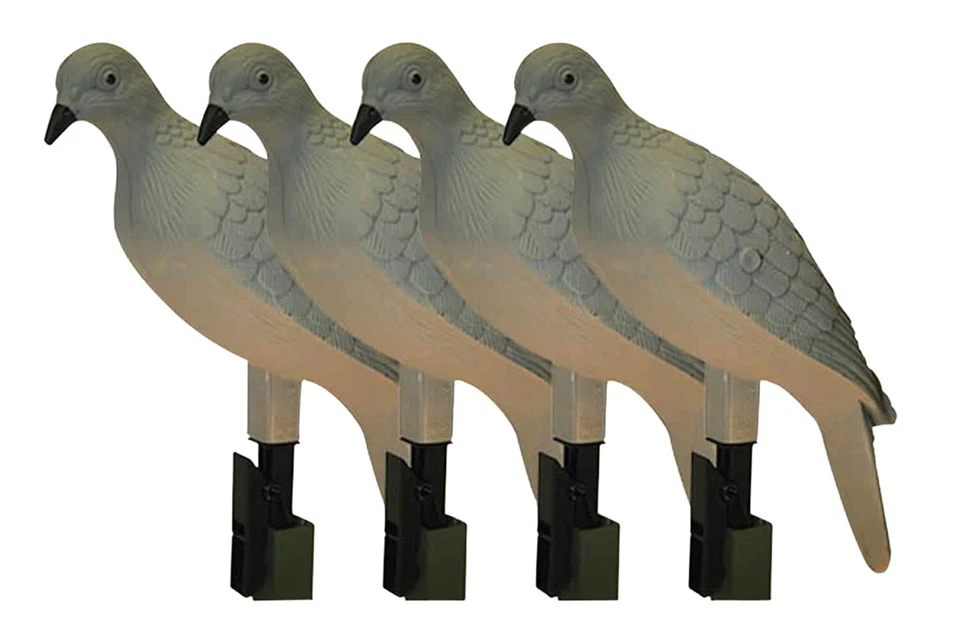 Mojo Outdoors HW9004 Clip On Dove Species Natural Plastic 4 Per Pack - Image 1 of 1