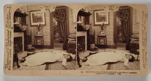 Sad News from War c1899 Underwood and Underwood Stereoview Photo Card - Picture 1 of 3