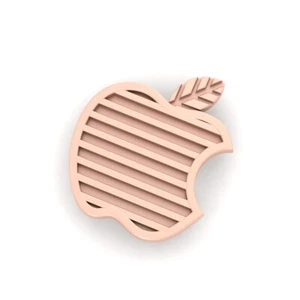Bitten Apple Lapel Pin Rose Gold Bitten Apple Brooch Suit Accessories Gift Him - Picture 1 of 23