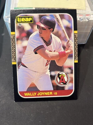 1987 LEAF WALLY JOYNER RC CALIFORNIA ANGELS #252 Vtg MLB Art Great Shape - Image 1 of 4
