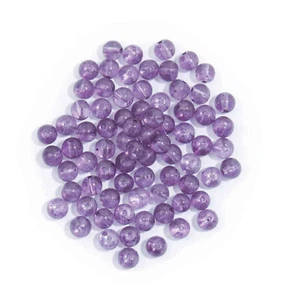 Glass Beads:4mm: Purple: Pack of 90 Pieces approx- CF01\45425 - Craft Factory - Picture 1 of 1
