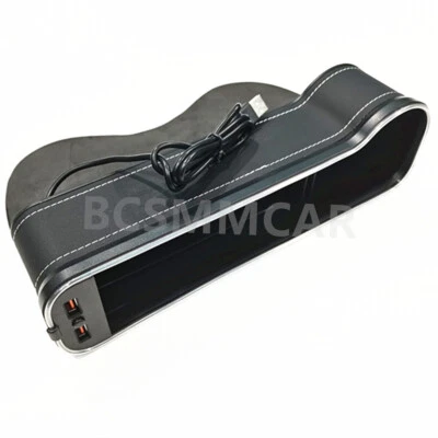 Car Seat Gap Catcher Filler Storage Box Cup Phone Holder Organizer Accessories - Image 1 of 4