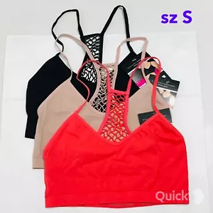 NWT 3 pcs Wireless Sports Bralettes - Picture 1 of 12