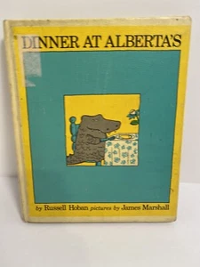Dinner at Alberta’s  Russell Hoban Vintage HCDJ Book James Marshall 1975 HTF  - Picture 1 of 8