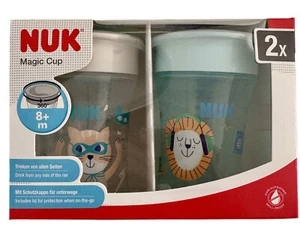 NUK Magic Cup Kinder Trinklernflasche 230ml Löwe Katze - Bild 1 von 2