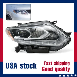 For 2014 2015 2016 Nissan Rogue LED Headlight Chrome Passenger Right 26010-4BA5A - Picture 1 of 13