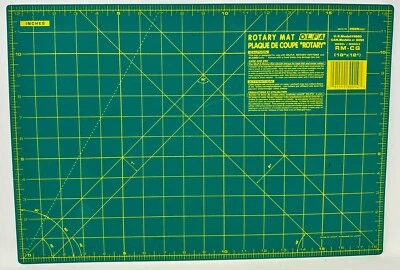 Alfombra de corte giratoria autocurativa OLFA 12 x 18 pulgadas RM-CG modelo: 9880 verde Foto 1 de 2