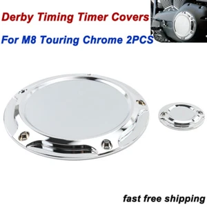 Derby Timing Timer Covers Chrome For Harley Touring Street Road King Glide 17-24 - Picture 1 of 9
