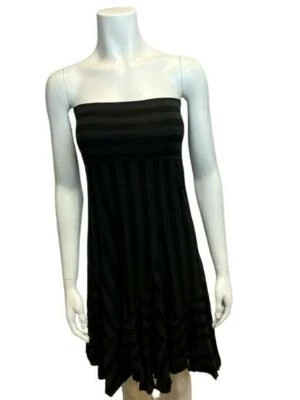 Falda midi de verano o vestido sin tirantes Ella Moss a rayas de algodón prima talla XS  Foto 1 de 4