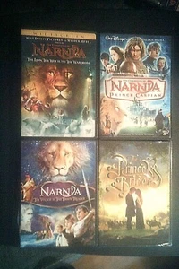 THE CHRONICLES OF NARNIA Trilogy 1 2 3 + THE PRINCESS BRIDE 4-Film Collection - Picture 1 of 1