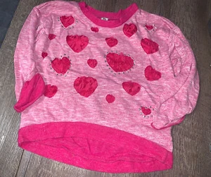 Beautees girls sz 10 pink lace sweatshirt silver studded shirt 8 ? - Picture 1 of 7