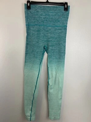 Leggings de longitud completa Yelete Aqua Ombré Dip Dye - pequeños para mujer Foto 1 de 4