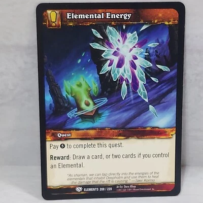 World Of Warcraft War Of The Elements Elemental Energy 208/220 TCG Card - Image 1 of 2