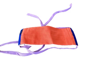 Fabric Face Mask Baggu NEW Organic Cotton NWOT Succulent Orange Lavender - Picture 1 of 3