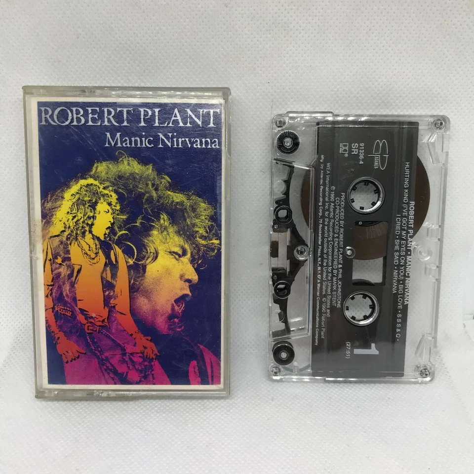 Robert Plant Manic Nirvana 1990 Cassette Tape Tested - Image 1 of 1