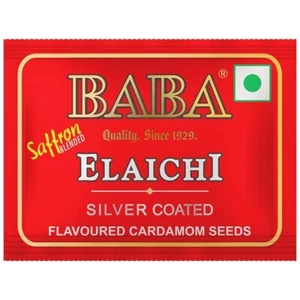 36X BABA ELAICHI Silver Coated Saffron Blended Elaichi Aromatic Mouth Freshener - Picture 1 of 4