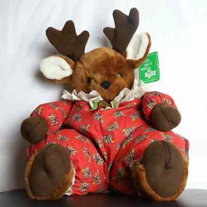 Russ Berrie & Co Ruby das Rentier Plüschtier 18 Zoll Weihnachten Stofftier 90er mit Etikett - Bild 1 von 10