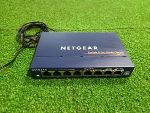 Netgear ProSafe 8 Port 10/100/1000 Mbps Gigabit Switch GS108 V3 - Picture 1 of 8