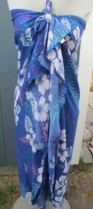 Mujeres Bono Estampado Verano Playa Sarong Envoltura Océano Hermoso Estampado Floral 100 Cuna - Imagen 1 de 2