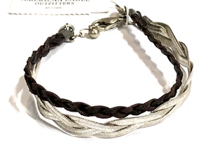 American Eagle Outfitters Bracelet Double Braided 7 in Length - NWT - Picture 1 of 10