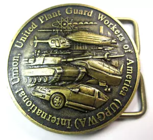 vintage Int'l Union United Plant Guard Workers America Union UPGWA belt buckle - Picture 1 of 6