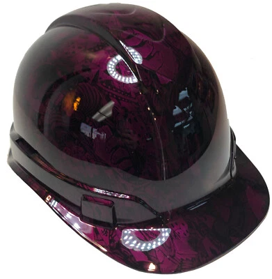 Custom Hydro Dipped Hard Hat Ridgeline Cap Style Kandy Purple Gambler - Image 1 of 4