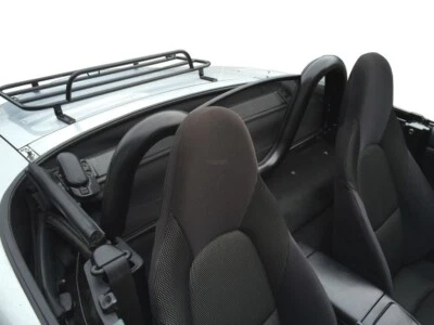 Roadsterbügel + Windschott passend für Mazda MX-5 NA 1989-1997 Schwarz - Bild 1 von 4