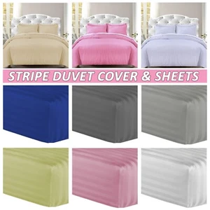 100% Cotton Duvet Cover Fitted Sheet Bedding Sets Quilt Cover With Pillowcases - Picture 1 of 171