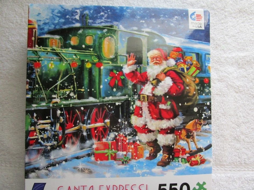 Ceaco 550 PC Jigsaw Puzzle Here Comes Santa 24x18