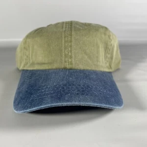 Vintage 90s Blank Hat Strapback Port & Company Dad Baseball Cap OSFM 100% Cotton - Picture 1 of 9