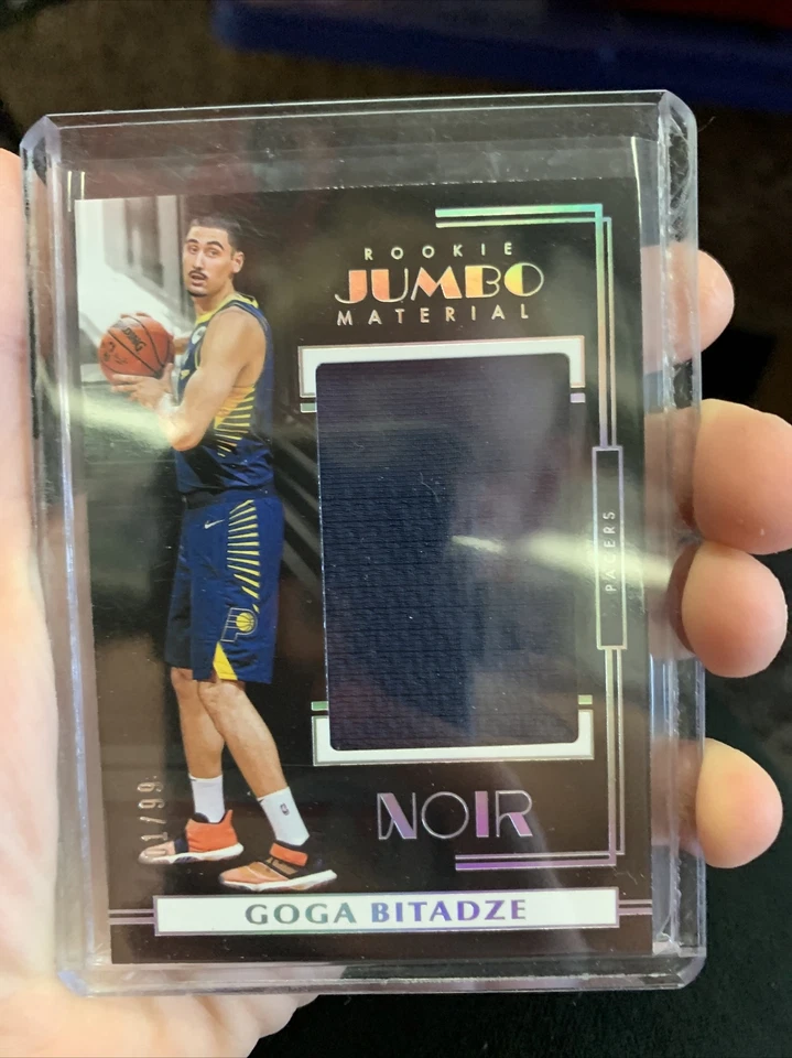 GOGA BITADZE 1/99  2019-20 Noir Rookie JUMBO Material INDIANA PACERS - Image 1 of 2