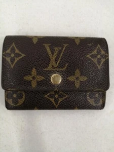 Authentic Louis Vuitton Porte Monnaie Plat Monogram Compact Wallet M61930 Brown - Picture 1 of 5