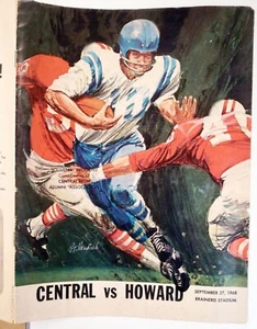 1968 TN High School Football Programm CENTRAL vs HOWARD HUSTLIN TIGERS, Coca-Cola - Bild 1 von 7