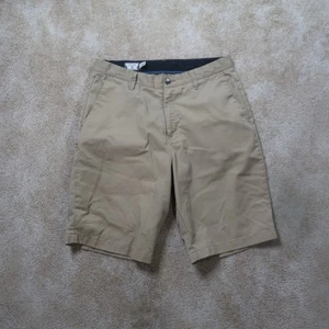 Volcom Chino Shorts Men's 33 Flat Front Beige Skater Streetwear - Picture 1 of 10