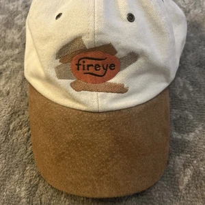 Vintage Fireye verstellbare Baseballkappe Wildlederkrempe Industrie Promo Mütze - Bild 1 von 4