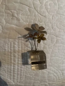 "Arreglos florales amarillos vintage y esmaltados tulipanes y margaritas Abt 4""" - Imagen 1 de 3