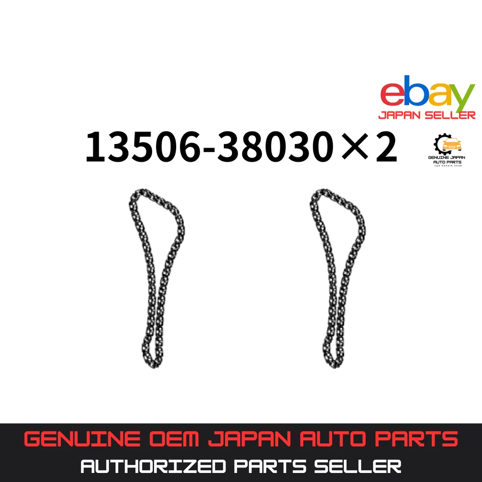 " GENUINE TOYOTA/LEXUS, 13506-38030 CHAIN 2 PCS SET, TUNDRA, SEQUOIA, IS F, GS F - Image 1 of 1