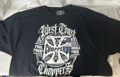Camisa West Coast Choppers “Lool Proof Sucka Free” Talla Para Hombre XXXL Negra Nueva con Etiquetas Foto 1 de 4
