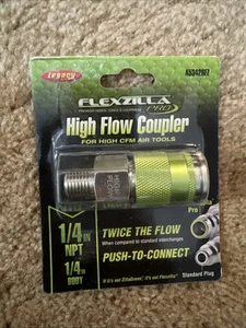 14 Packs Legacy Manufacturing A53426FZ Flexzilla Pro High Flow Coupler, 1/4" - Picture 1 of 2