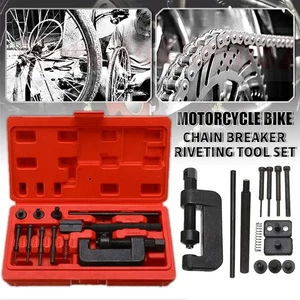 Chain Breaker, Heavy Duty Link Riveting Tool Kit Replacement for Motorcycle Bike - Bild 1 von 9